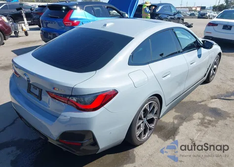 2024 BMW I4 M50 z USA, uszkodzony, nr VIN WBY33AW07RFS83491